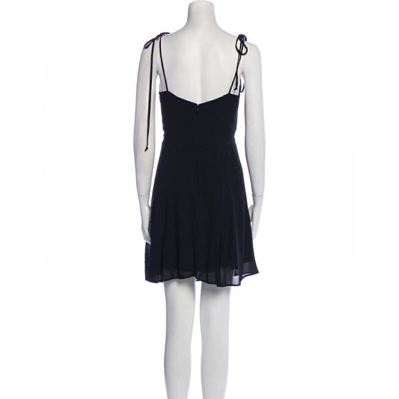 RARE REFORMATION Black cut out Square Neckline Mini Dress Size: Small - Picture 3 of 3